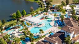 Modern 5BR Downstairs Room, Pool & Lazy River 2402