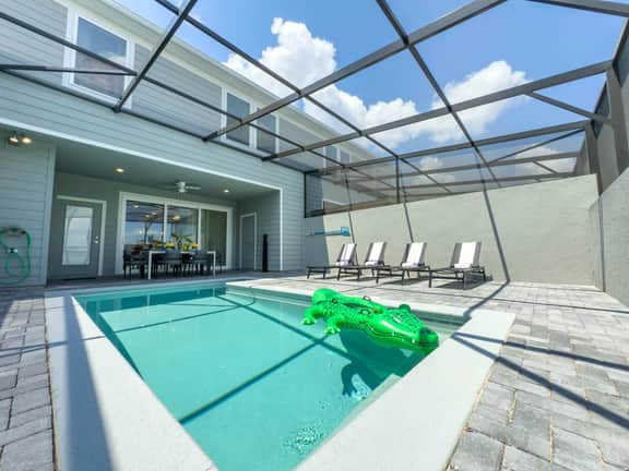 Epic 5Bd with Pool & Game Room Near Disney 16136