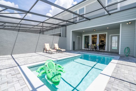 Magical 5BR w Pool Minutes from Disney 16140